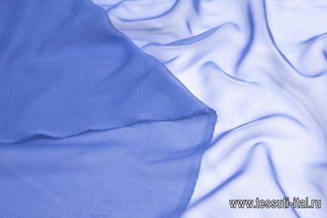 Шифон (о) светло-синий - итальянские ткани Тессутидея арт. 10-1178
