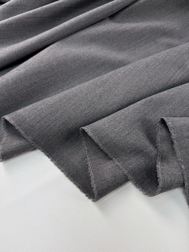 Костюмная шерсть (о) серая - итальянские ткани Тессутидея арт. 05-5150