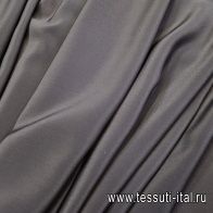 Крепдешин (о) темно-серо-фиолетовый - итальянские ткани Тессутидея арт. 02-8851