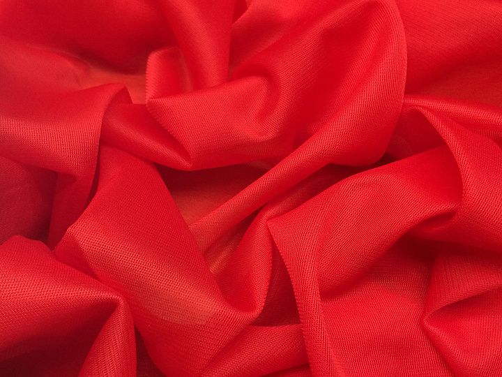 Подкладочная антистатик (о) красная - итальянские ткани Тессутидея арт. 07-1119