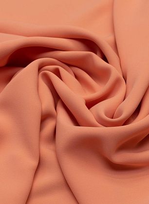 Плательная кади стрейч (о) светло-оранжевая - в интернет-магазине тканей Тессутидея арт. 02-8838