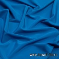 Крепдешин стрейч (о) светло-синий - итальянские ткани Тессутидея арт. 10-1217