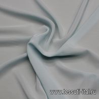 Крепдешин (о) светло-бирюзовый - итальянские ткани Тессутидея арт. 10-3614