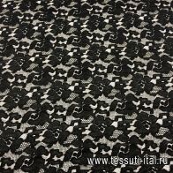 Кружево (о) черное - итальянские ткани Тессутидея арт. 03-4829
