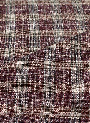 Костюмная твид (н) сине-красно-белая клетка - в интернет-магазине тканей Тессутидея арт. 05-4604