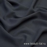 Костюмная креп дабл (о) черная - итальянские ткани Тессутидея арт. 05-3868