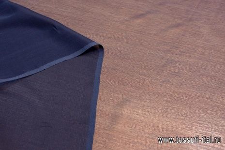 Шифон крэш (о) темно-синий - итальянские ткани Тессутидея арт. 10-0566