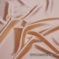 Шелк атлас стрейч (о) персиковый - итальянские ткани Тессутидея арт. 10-3294