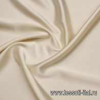 Шелк атлас (о) молочный - итальянские ткани Тессутидея арт. 10-3853