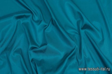 Шелк шантунг (о) темно-бирюзовый  - итальянские ткани Тессутидея арт. 10-2313