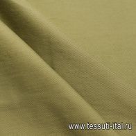 Хлопок костюмный (о) оливковый - итальянские ткани Тессутидея арт. 01-7991