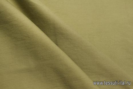 Хлопок костюмный (о) оливковый - итальянские ткани Тессутидея арт. 01-7991