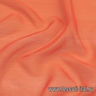 Шифон (о) оранжевый - итальянские ткани Тессутидея арт. 10-2894