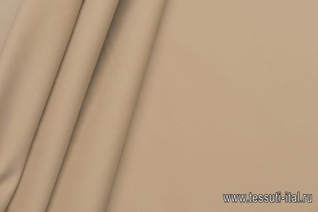 Хлопок для тренча с водоотталкивающим покрытием (о) бежевый - итальянские ткани Тессутидея арт. 01-7044