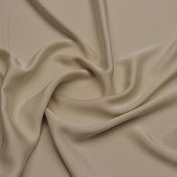 Плательная кади стрейч 138 г/м (о) светло-бежевая - итальянские ткани Тессутидея арт. 03-6863