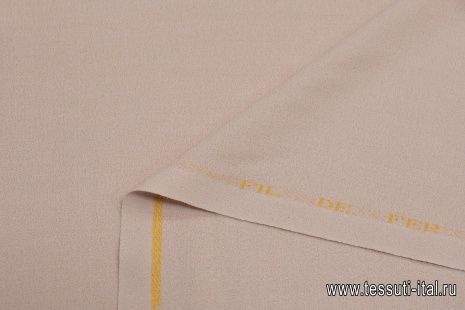 Костюмная креп (о) бежевая в стиле Scervino - итальянские ткани Тессутидея арт. 05-4128