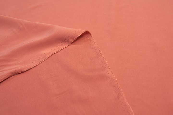 Шелк стрейч матовый (о) лососевый - итальянские ткани Тессутидея арт. 10-1267
