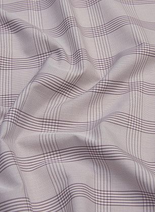 Сорочечная (н) бело-фиолетовая клетка  - в интернет-магазине тканей Тессутидея арт. 01-6238