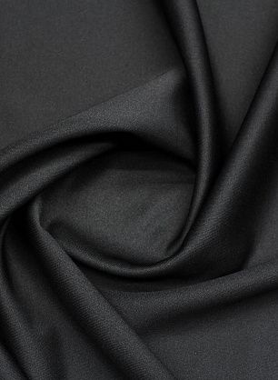 Трикотаж дабл (о) черный - в интернет-магазине тканей Тессутидея арт. 13-1603