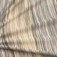 Трикотаж хлопок (н) желто-бежево-коричневая полоска в стиле Missoni - итальянские ткани Тессутидея арт. 12-0963