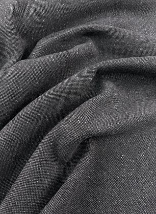 Пальтовая твид кашемир+шерсть дабл двухслойная (н) серая - в интернет-магазине тканей Тессутидея арт. 09-2178