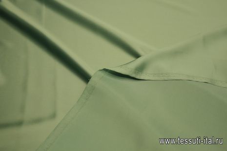 Шелк атлас (о) мятный - итальянские ткани Тессутидея арт. 10-3209
