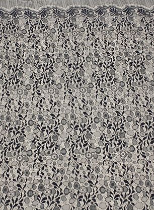 Кружево (о) серо-синее ш-105см - в интернет-магазине тканей Тессутидея арт. 03-7161
