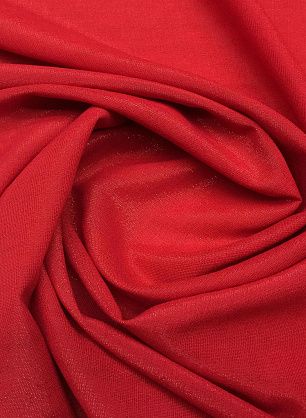 Плательная с люрексом (о) красная - в интернет-магазине тканей Тессутидея арт. 03-4512