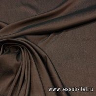 Подкладочная стрейч (о) черно-коралловая ш-130см - итальянские ткани Тессутидея арт. 08-0710