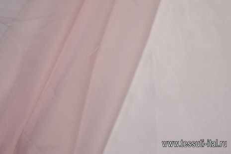 Органза (о) светло-бежево-розовая - итальянские ткани Тессутидея арт. 10-1109