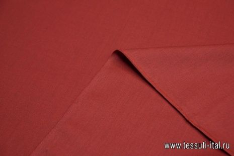 Костюмная стрейч (о) красно-коричневая - итальянские ткани Тессутидея арт. 05-3775