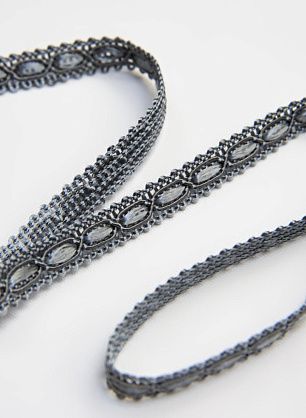 Тесьма (о) серая ш-0,8см - в интернет-магазине тканей Тессутидея арт. F-4524