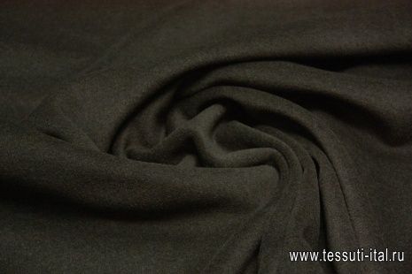 Пальтовая велюр (о) коричневая ш-150см - итальянские ткани Тессутидея арт. 09-1185