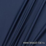 Трикотаж мерсерезированный хлопок (о) темно-синий - итальянские ткани Тессутидея арт. 12-1118