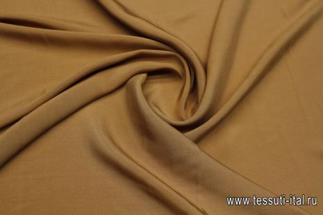 Плательная вискоза (о) светло-коричневая - итальянские ткани Тессутидея арт. 04-1674