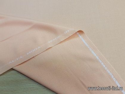 Плательная шерсть-креп  (о) Leitmotiv светло-оранжевая - итальянские ткани Тессутидея арт. 17-0370