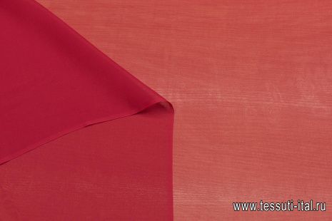 Шифон (о) красно-бордовый - итальянские ткани Тессутидея арт. 10-2805