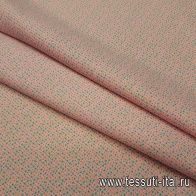 Плательная (н) мелкий цветочный орнамент на светло-розовом - итальянские ткани Тессутидея арт. 01-4162