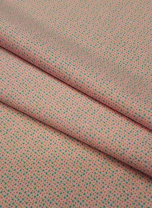 Плательная (н) мелкий цветочный орнамент на светло-розовом - в интернет-магазине тканей Тессутидея арт. 01-4162