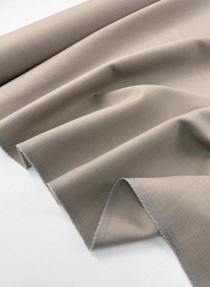 Костюмная шерсть стрейч двухслойная (о) серо-бежевая - в интернет-магазине тканей Тессутидея арт. 05-5208