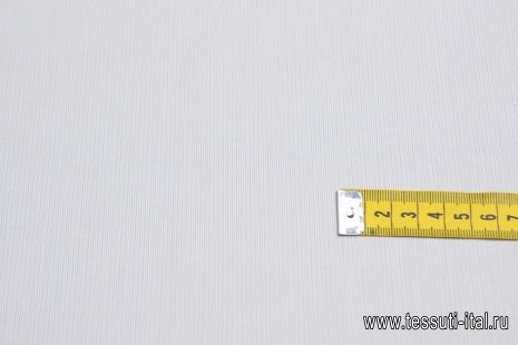 Сорочечная (н) мелкая серо-белая полоска  - итальянские ткани Тессутидея арт. 01-5933