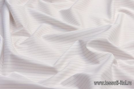 Сорочечная (н) синяя полоска на белом - итальянские ткани Тессутидея арт. 01-5769
