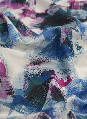 Хлопок (н) сине-бордовая абстракция - в интернет-магазине тканей Тессутидея арт. 01-5848