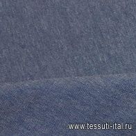 Трикотаж (о) сине-серый меланж - итальянские ткани Тессутидея арт. 12-1044