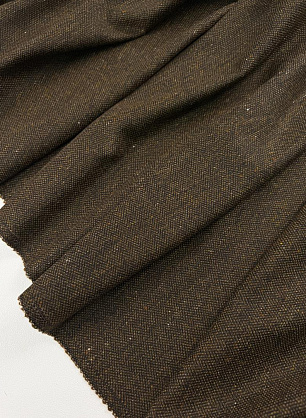 Костюмная шерсть твид (н) черно-коричневая - в интернет-магазине тканей Тессутидея арт. 05-5253