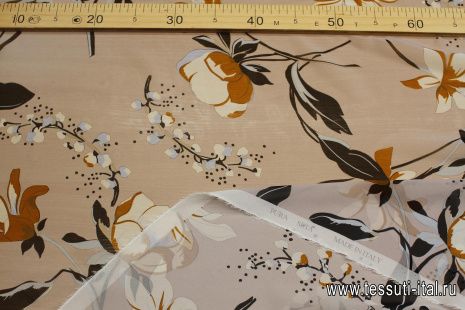 Шифон (н) крупный цветочный рисунок на антико - итальянские ткани Тессутидея арт. 10-3719