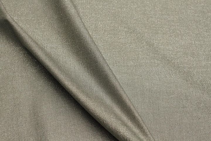 Плательная вискоза стрейч (о) серо-серебряная - итальянские ткани Тессутидея арт. 04-1803