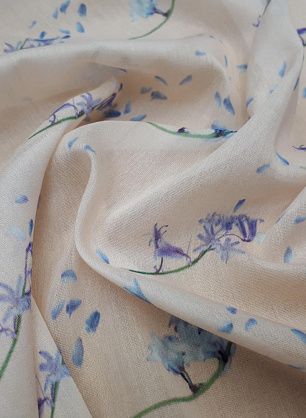 Маркизет (н) цветочный орнамент на розовом - в интернет-магазине тканей Тессутидея арт. 02-8360