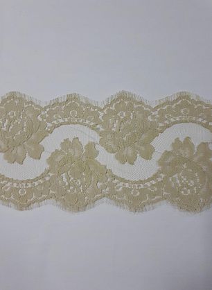 Кружево (о) светло-бежевое ш-14см Solstiss - в интернет-магазине тканей Тессутидея арт. 03-4228
