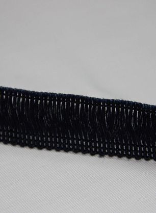 Тесьма джинсовая бахрома темно-синяя ш-2,5см - в интернет-магазине тканей Тессутидея арт. 01-3272